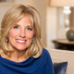 Jill Biden age biography feature image in a living room setting